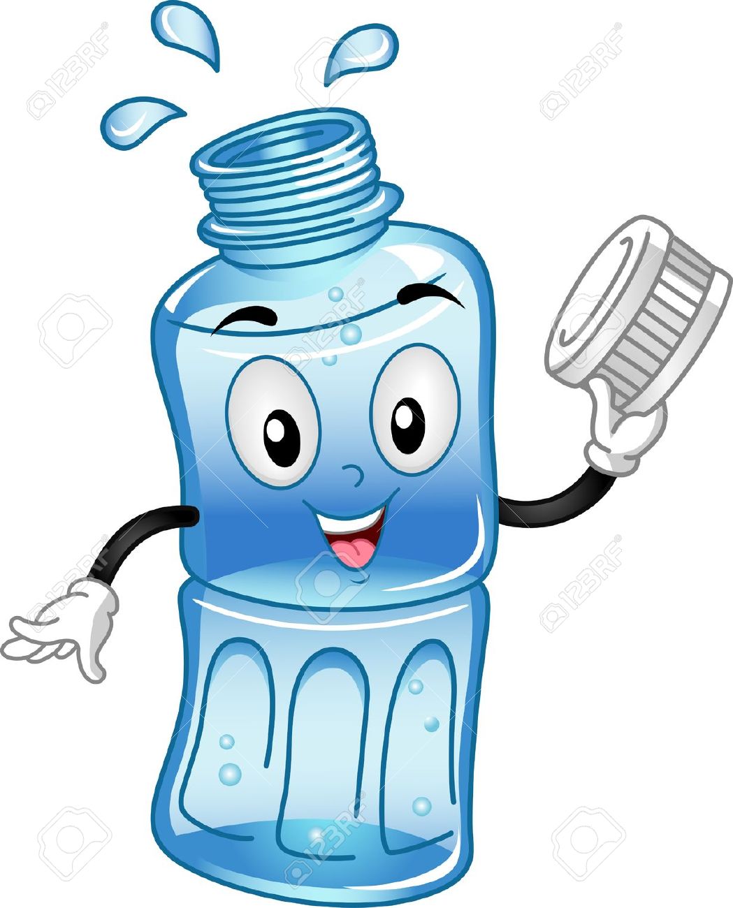 Plastic water free download. Bottle clipart animated