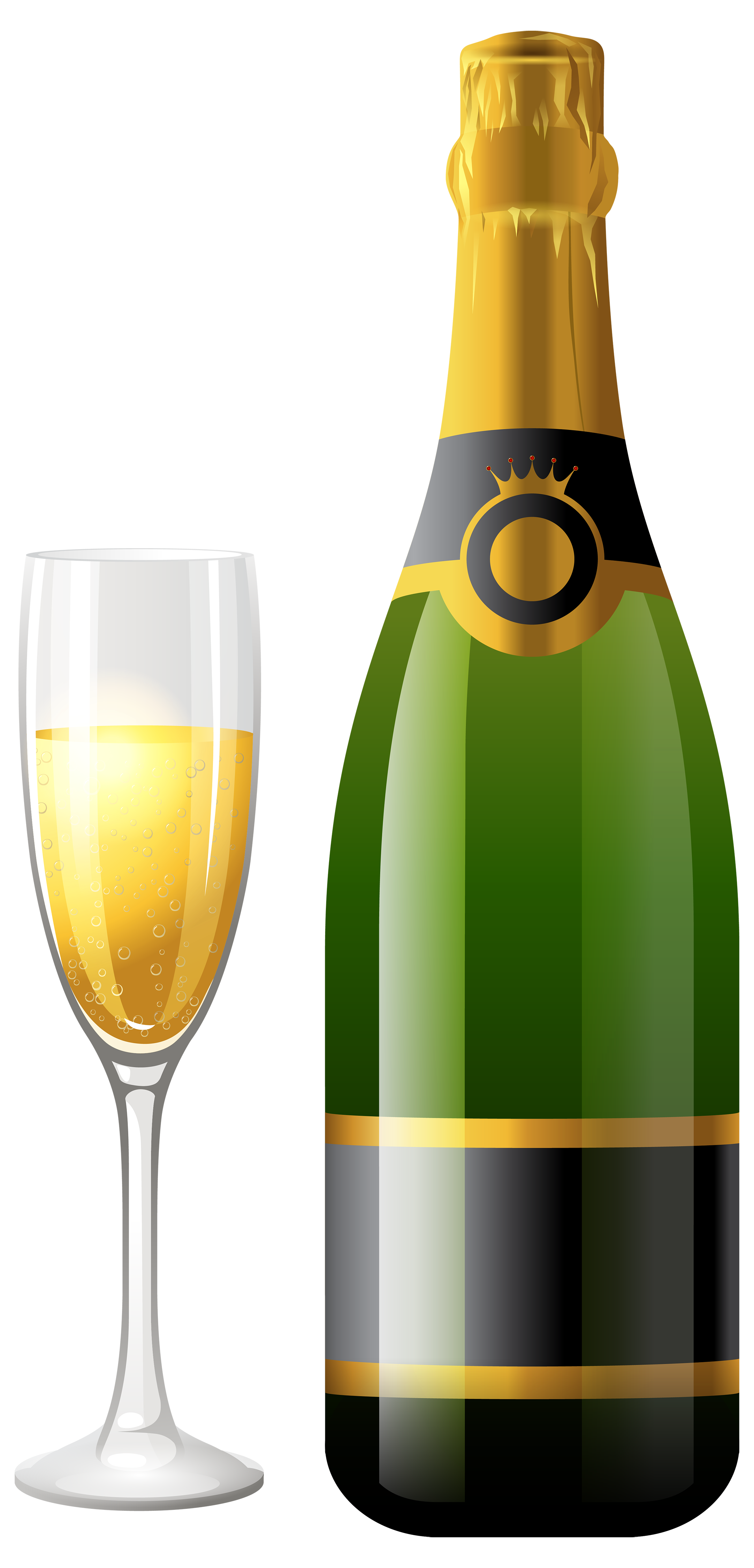 Champagne bottle png. With glass clipart best