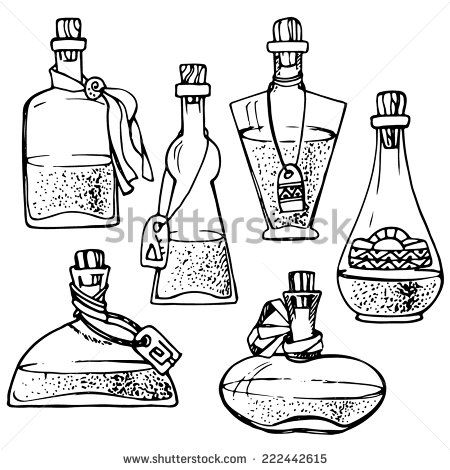 Bottle clipart line drawing.  best these images