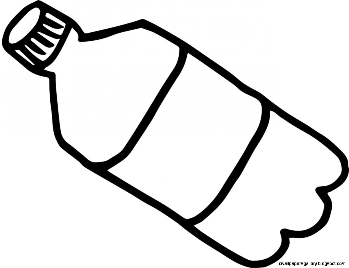 Bottle clipart line drawing. Great of water black