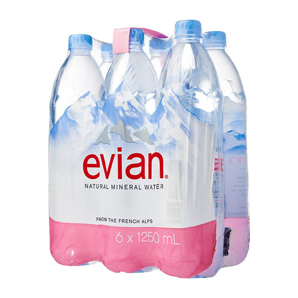 Bottle clipart mineral water. Evian prestige natural ml