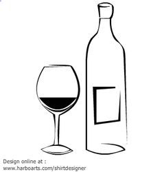 bottle clipart wine glass