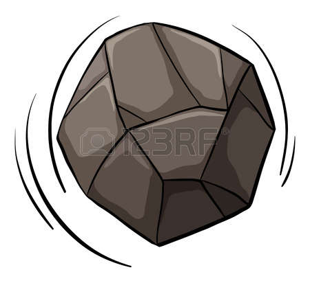 boulder clipart boulder rolling