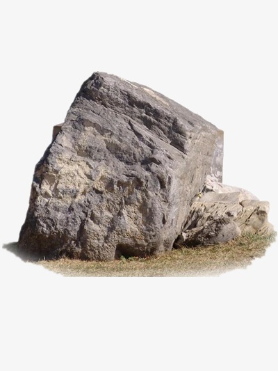 boulder clipart broken rock