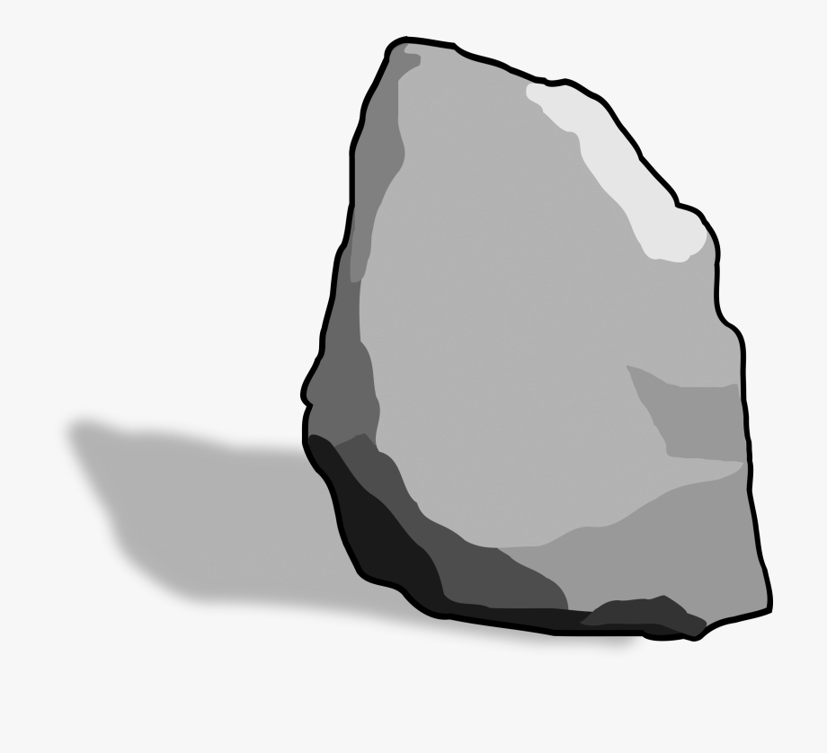 boulder clipart hard stone