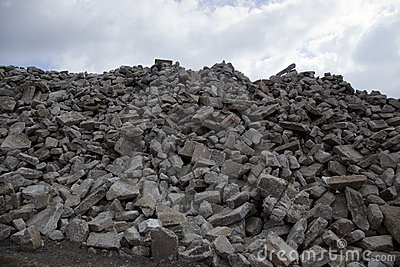 boulder clipart pile rubble