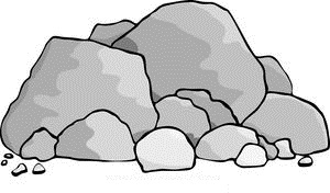 boulder clipart soil