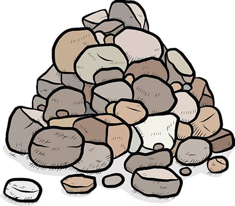 boulder clipart stack rock