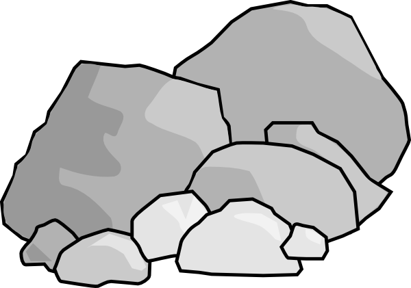 Free content clip art. Clipart rock boulder