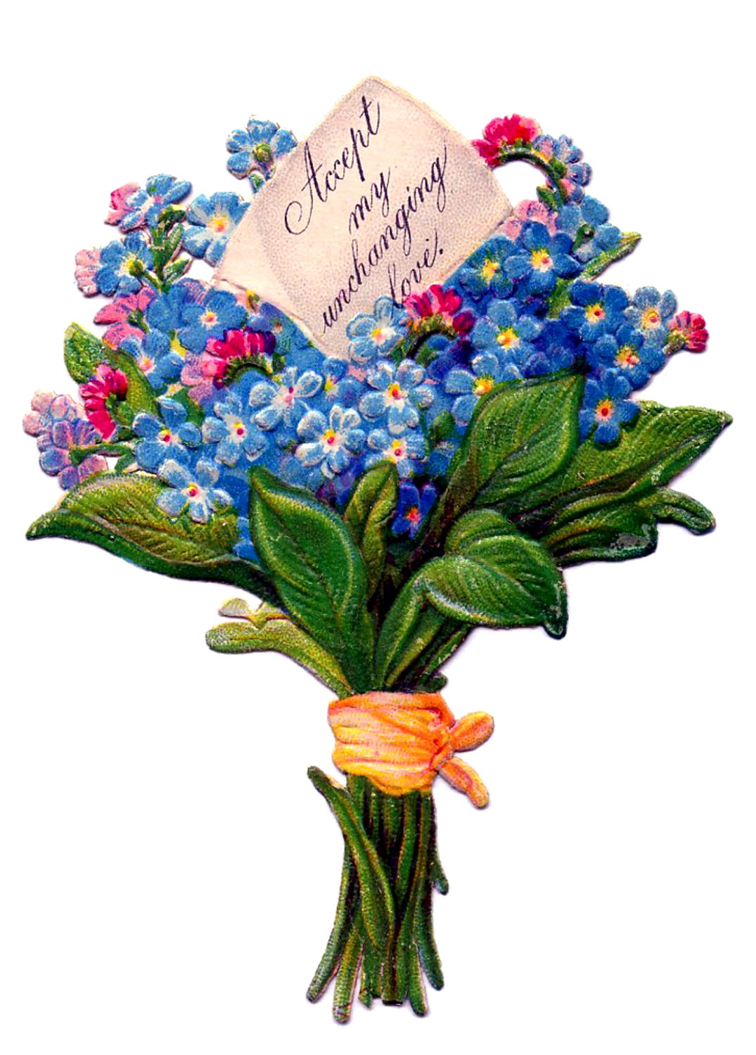 Floral bouquet free vintage. Anniversary clipart victorian