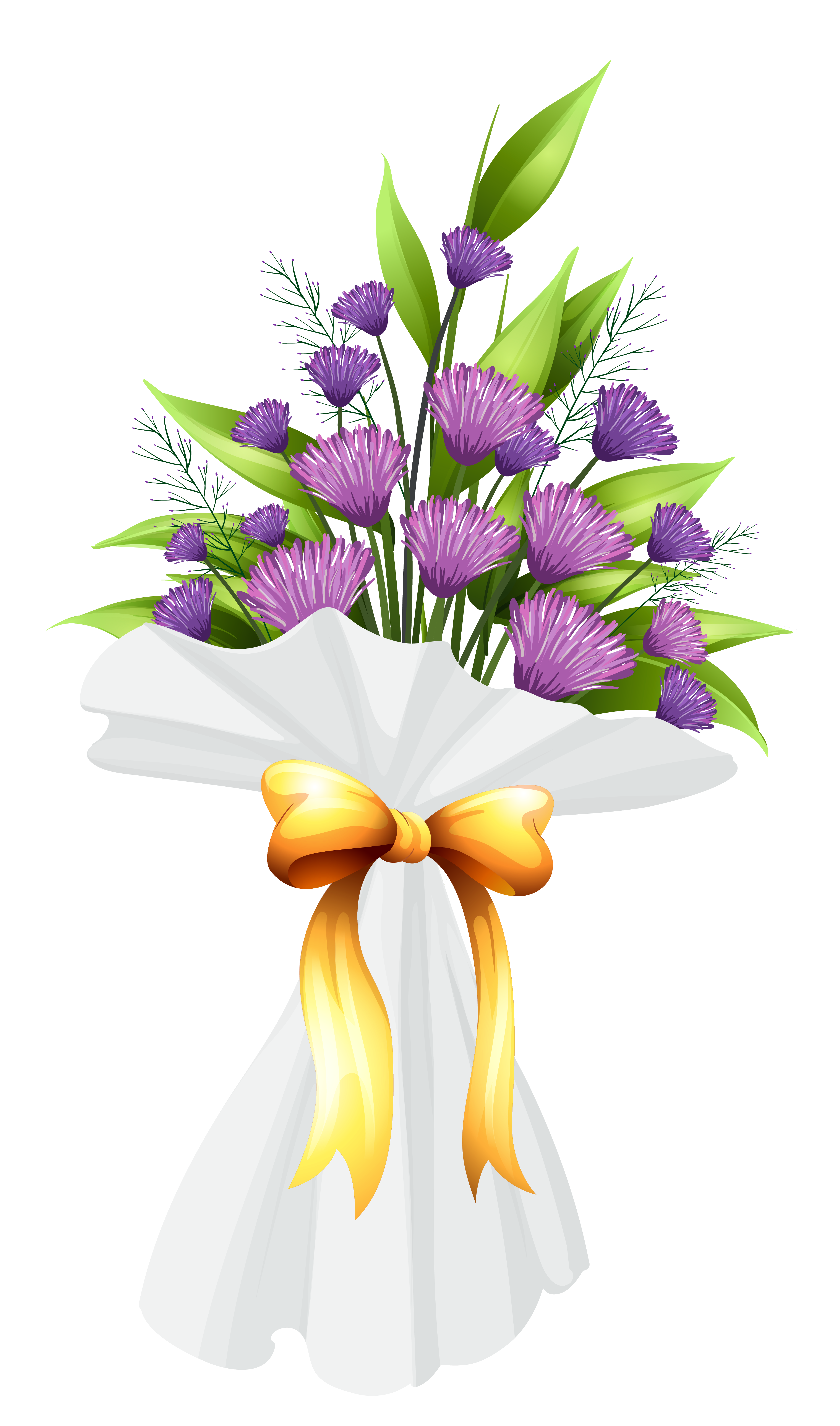 Purple flowers clipart image. Flower bouquet png