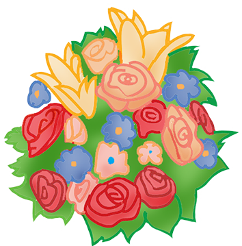 bouquet clipart drawing