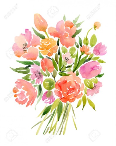 bouquet clipart drawing