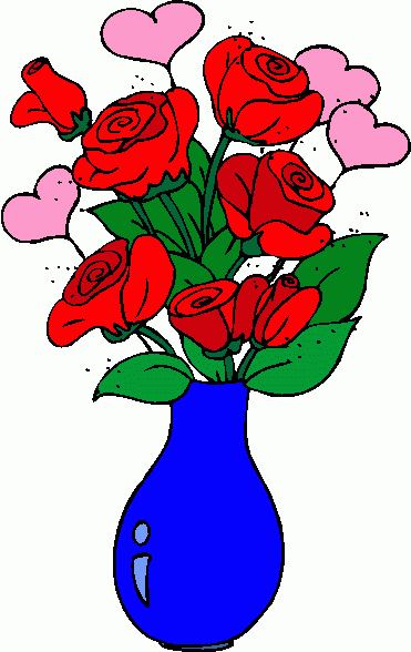 Bouquet clipart valentine. Flowers clip art rose