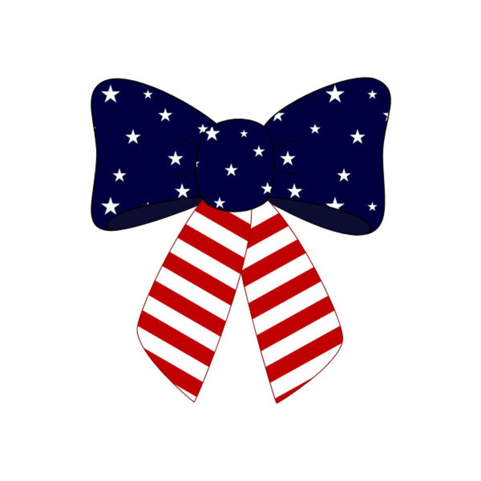 bow clipart 4th july