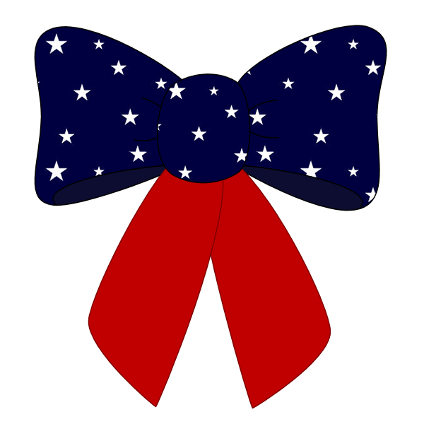 Happy th of images. Bows clipart 4th july