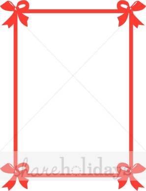 Archery clipart border. Red bows christmas photo
