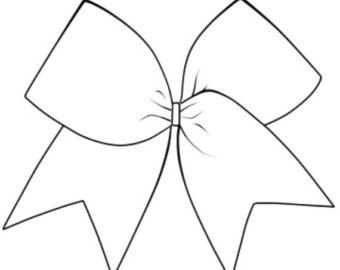 Outline drawing turkey disguise. Bows clipart cheer bow