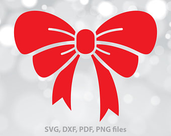 Bow svg dxf christmas. Bows clipart file