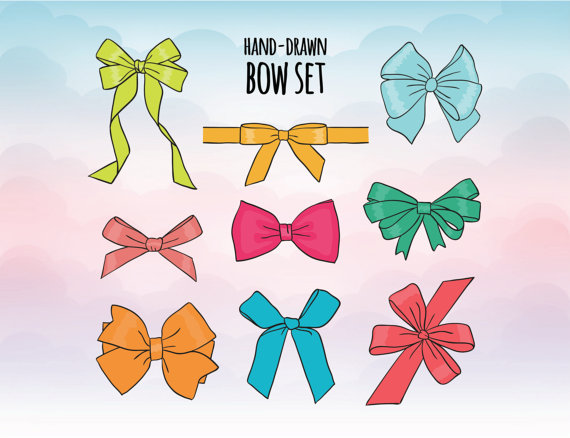 Bows clipart file. Gift svg bow dxf