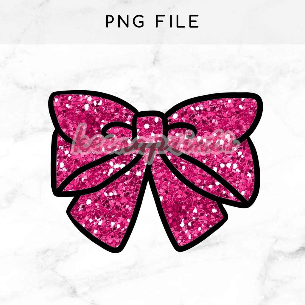 Pink printable clip art. Bow clipart glitter
