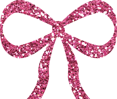 Bow clipart glitter. Pink 