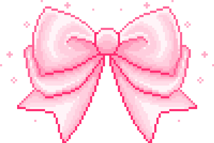 Cute pink aesthetic soft. Bow clipart kawaii