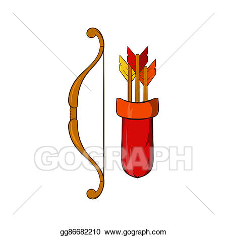 Stock illustrations medieval with. Clipart bow quiver