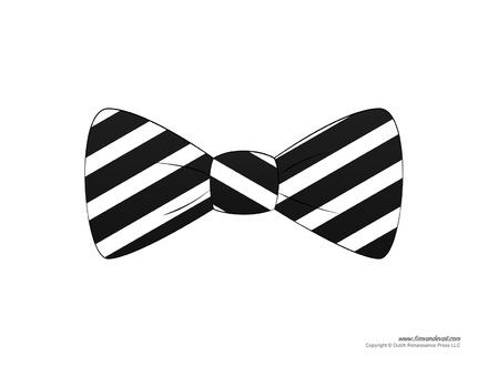 bowtie clipart striped