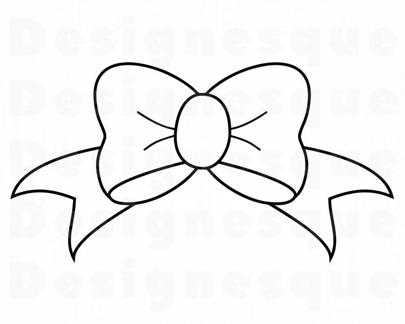 bow clipart outline