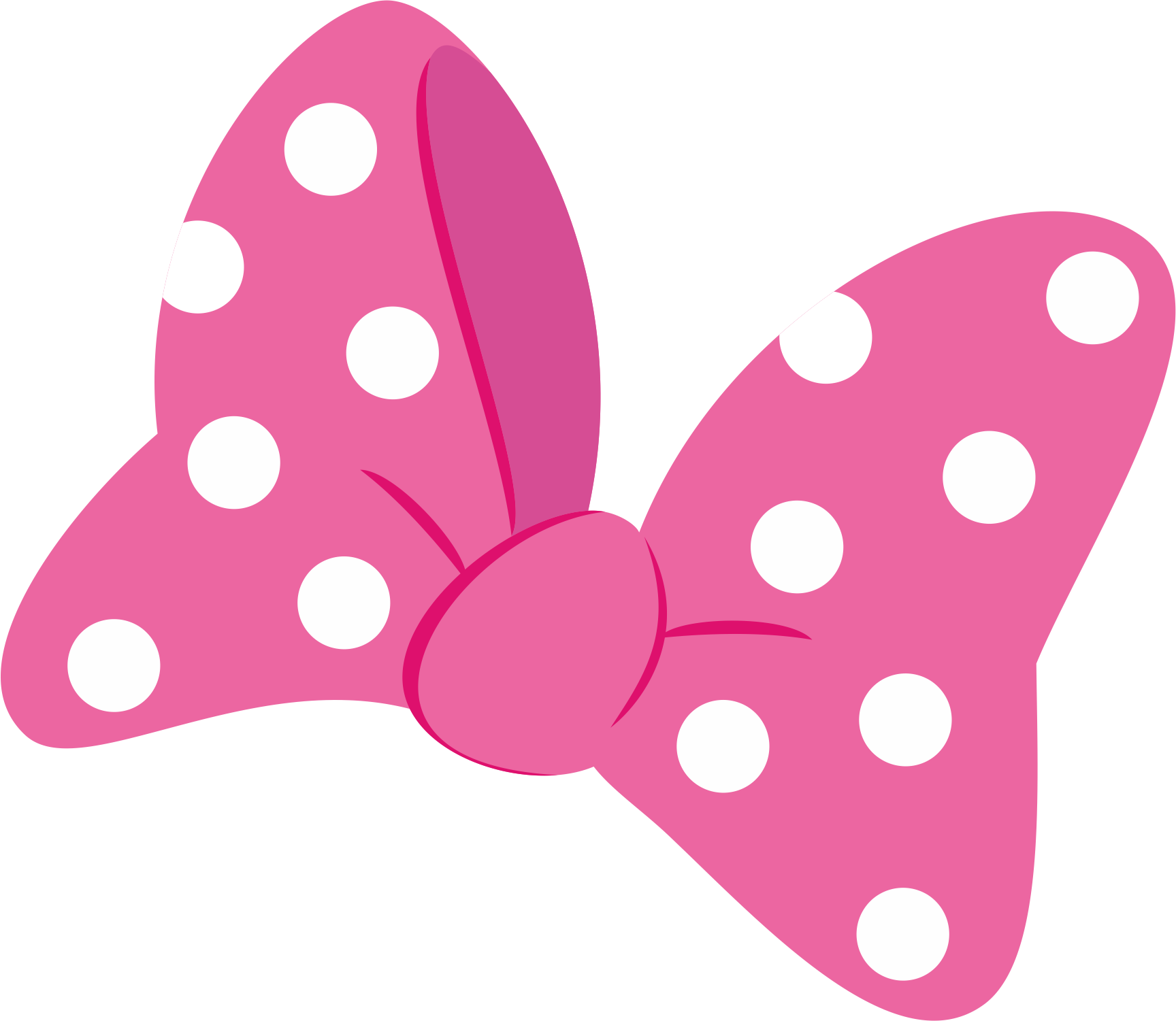bows clipart pink