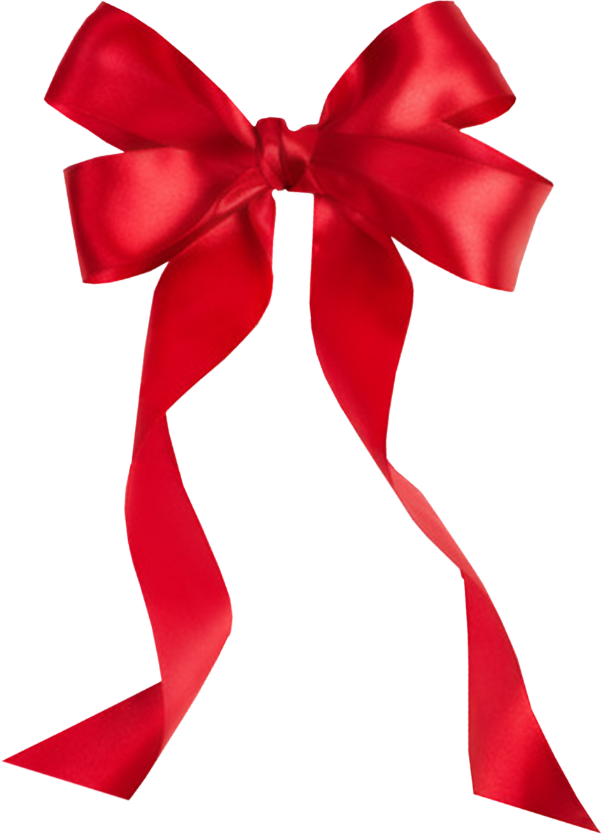 bow clipart red