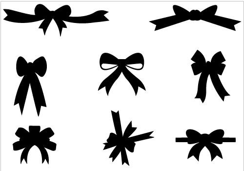 Bows clipart silhouette. Christian vector graphics archives