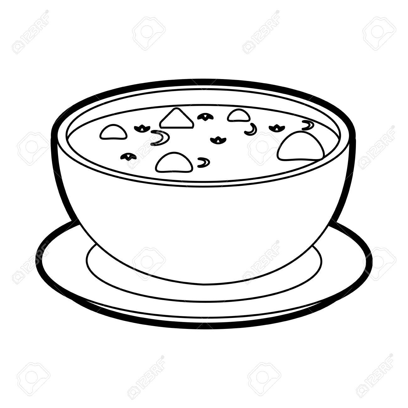 bowl clipart black and white