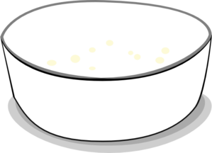 bowl clipart black and white