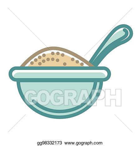 Vector big of healthy. Bowl clipart blue bowl