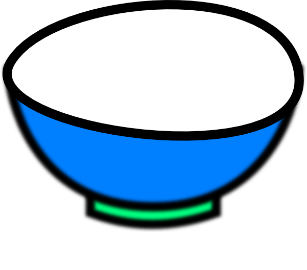 Cliparts zone . Bowl clipart blue bowl
