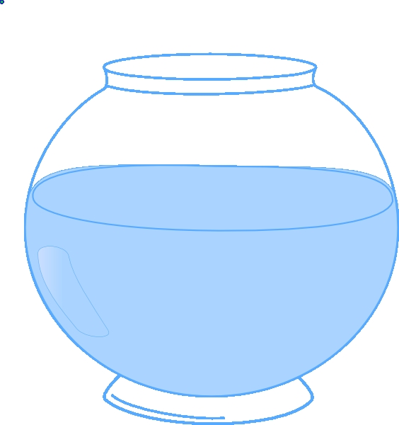 Fish clip art image. Bowl clipart blue bowl