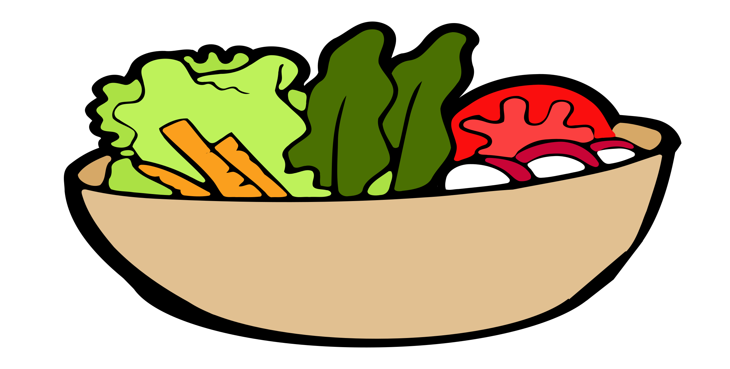 Lettuce clipart vegtable. Salad bowl big image