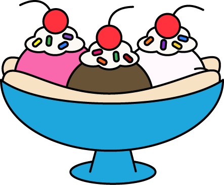 Pictures of ice cream. Bowl clipart sundae