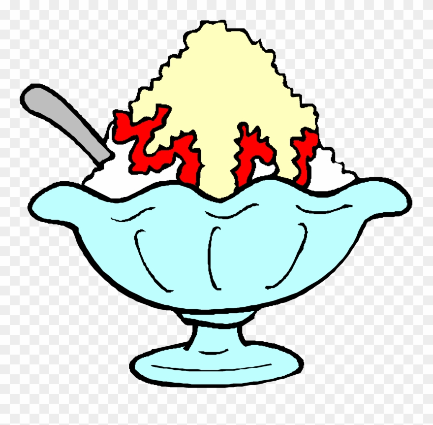 Sundae clipart bowl. Ice cream template sunda