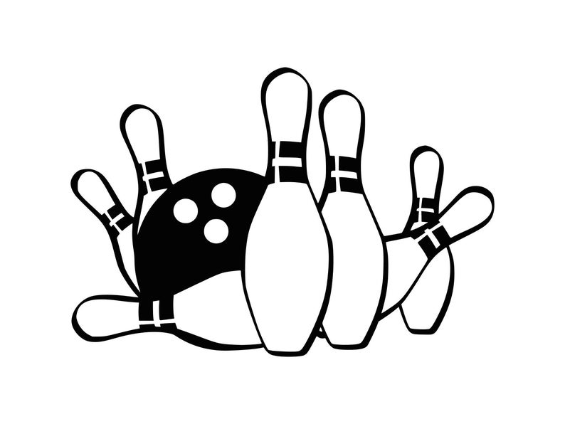 Bowling clipart. Svg ball cut file