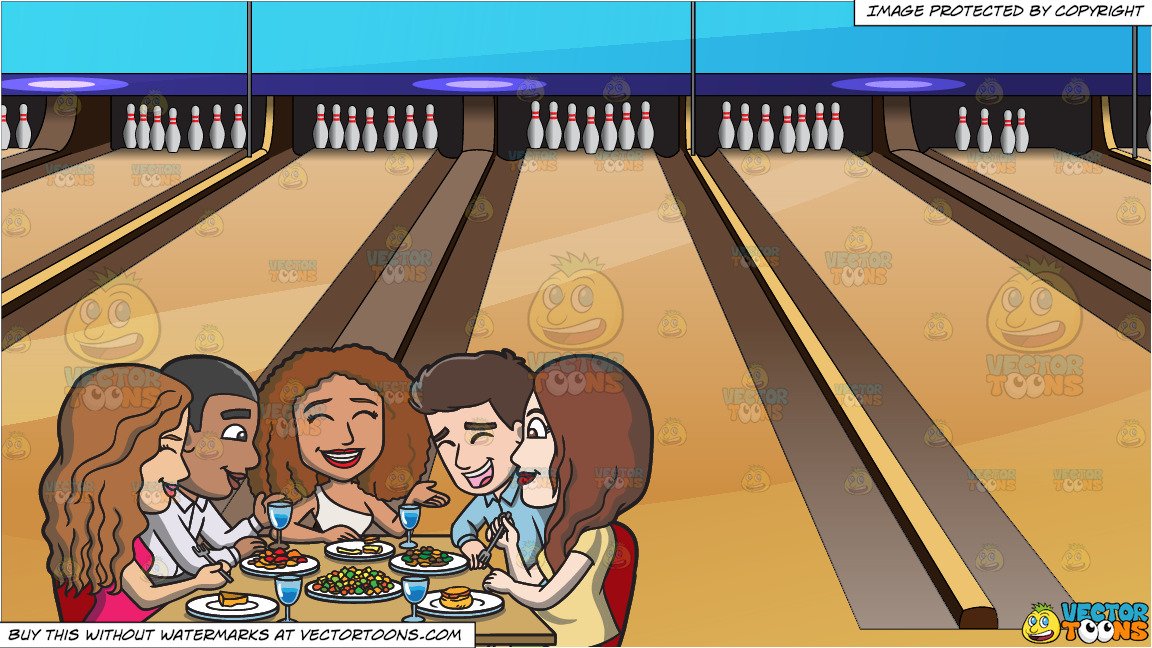 bowling clipart dinner
