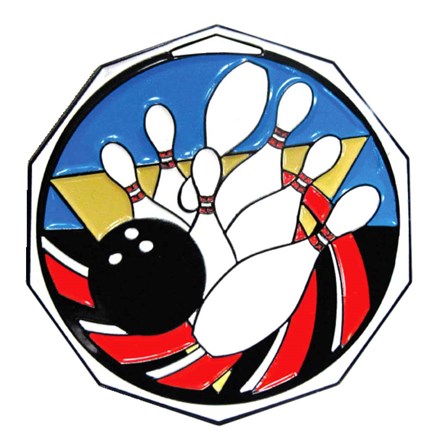 Bowling clipart medal. Medals wilson trophy decagon