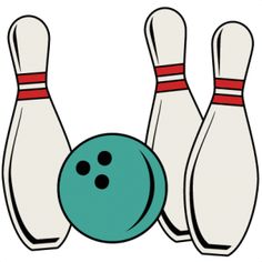 bowling clipart pink