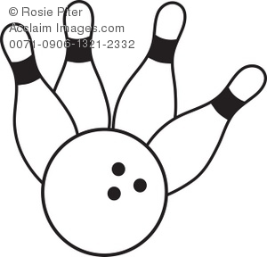 Bowling clipart professional. Clip art illustration of