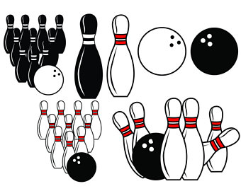 bowling clipart svg