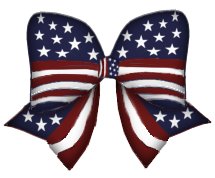 American show your pride. Bows clipart 4th july