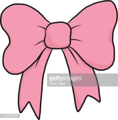Bows clipart cartoon. Pink bow premium clipartlogo
