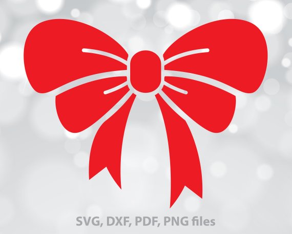 Bow svg dxf cut. Bows clipart file